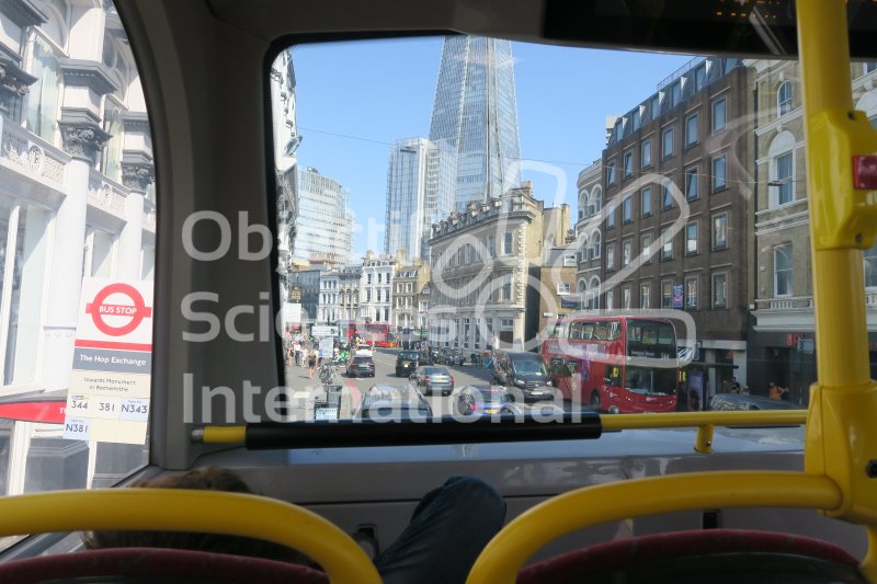 Soutwark depuis un bus à deux niveaux
