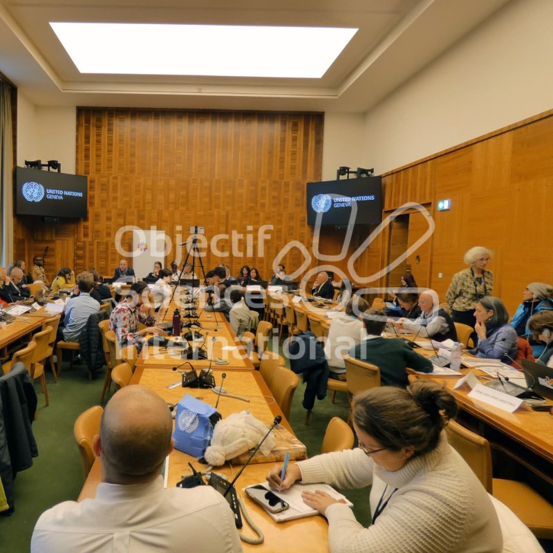 Vue de la session du lundi 9 décembre 2024 à l'ONU
